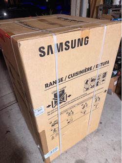 New samsung stainless steel electric stove