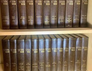Law books 2 sets-100+ volumes- great condition