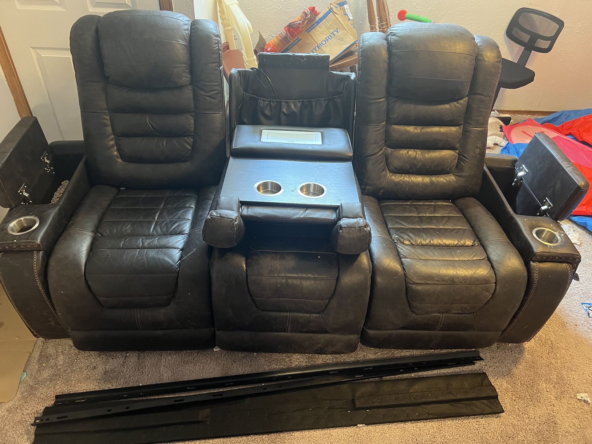 FREE Recliner Sectional With USB Ports