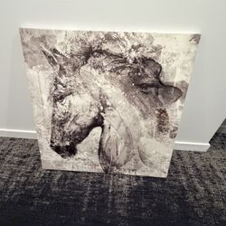 Kirkland’s “Abstract Horse” Canvas Wall Art – 36x36