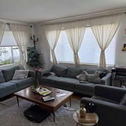 Couch, love seat, and chair