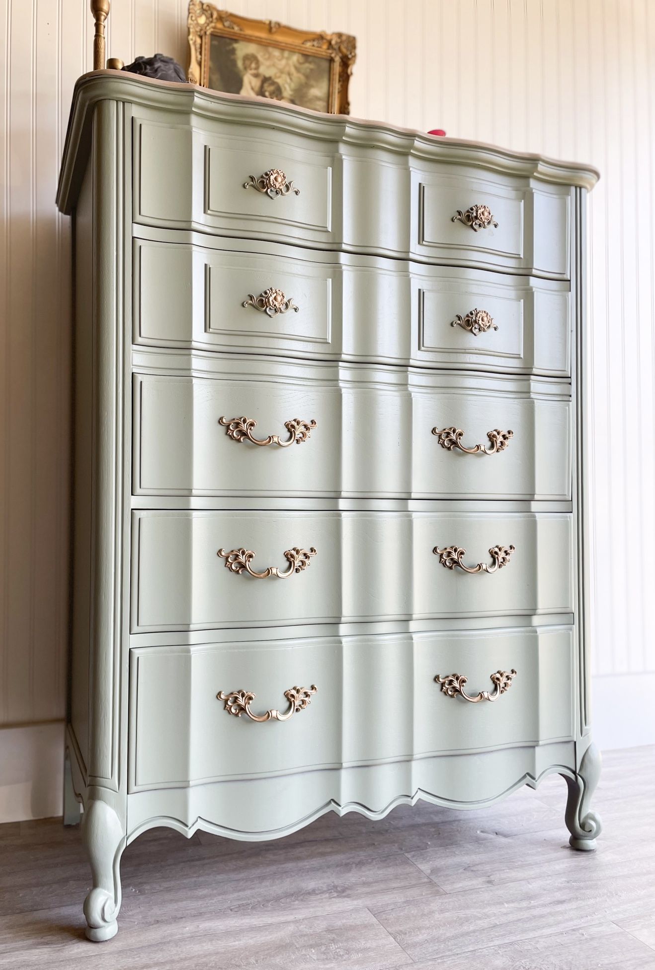 Newly Refinished French Provincial Tallboy Dresser by Thomasville! 🌿