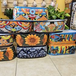 💥Talavera Long Pot 💥Talavera & Clay Pottery 12031 Firestone Blvd Norwalk CA Open Every Day From 9am To 7pm