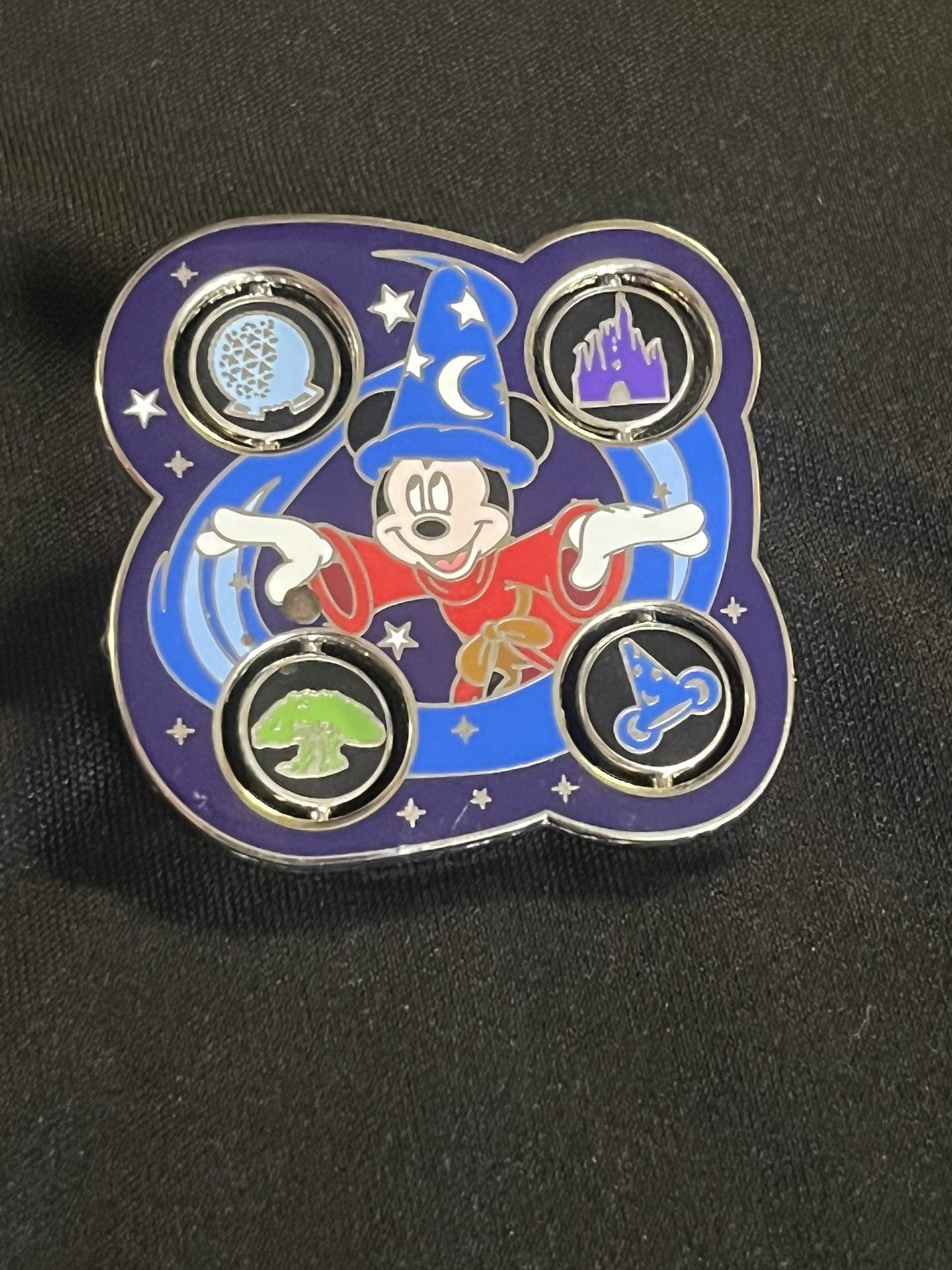 Disney Sorcerer Mickey Park Icons Spinner Pin