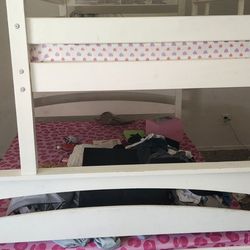 White Used Bunk Bed 