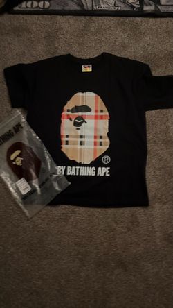 Black Burberry bape shirt size small