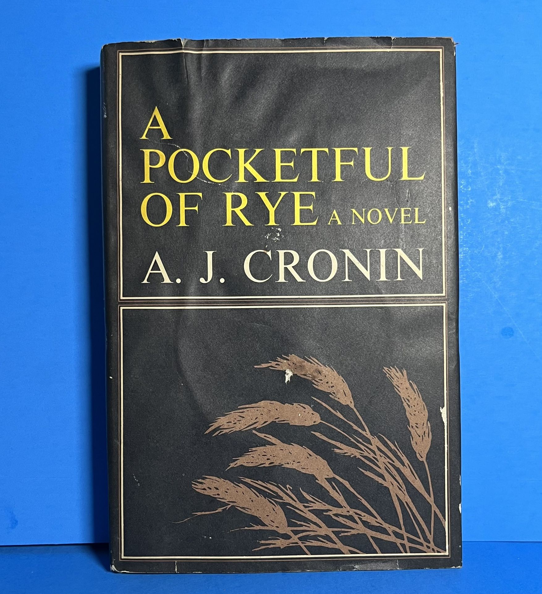 A Pocketful of Rye by A.J. Cronin 1969 HC DJ Little Brown First Edition