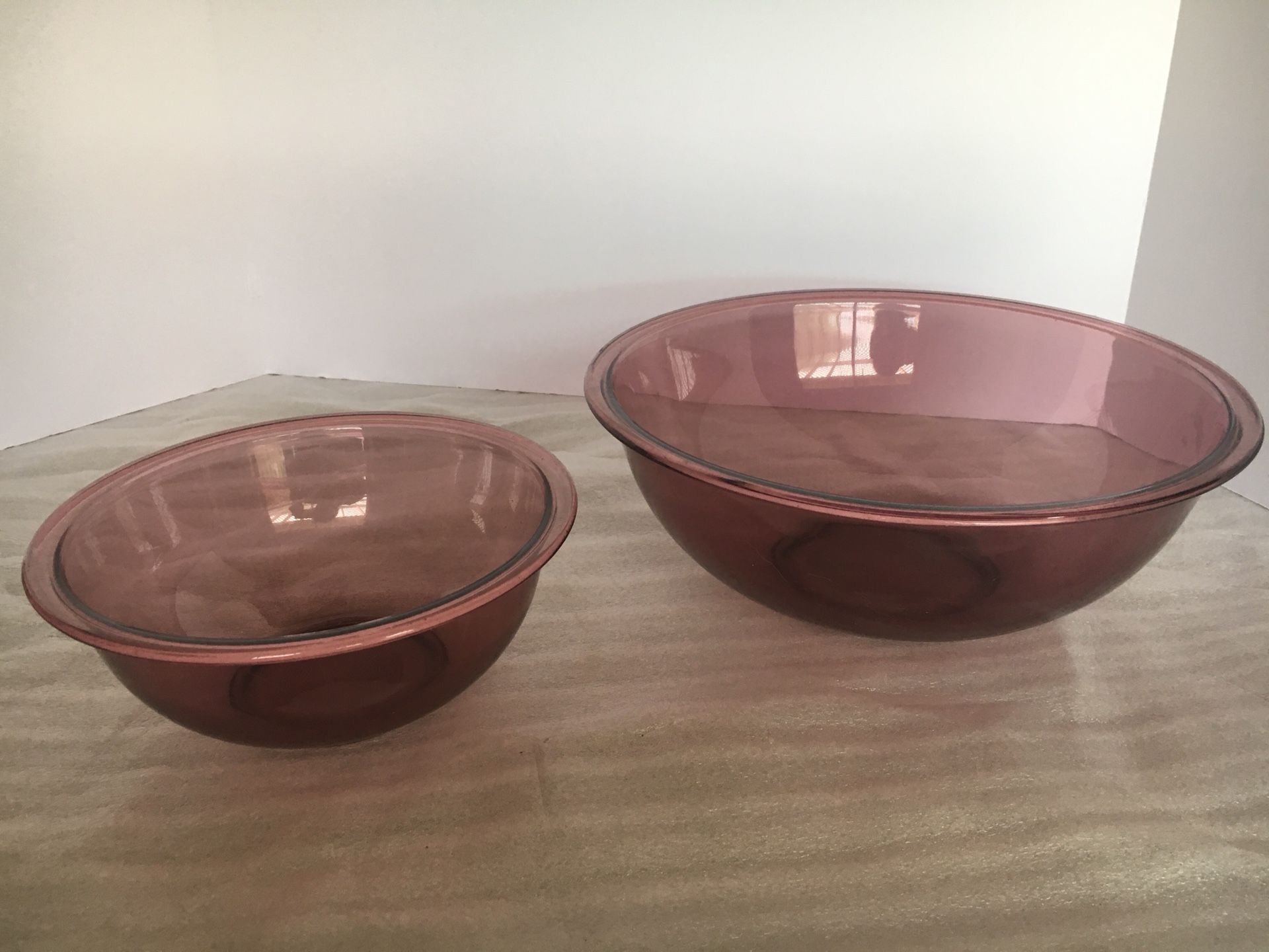Vintage Pyrex Purple Glass Mixing Bowls