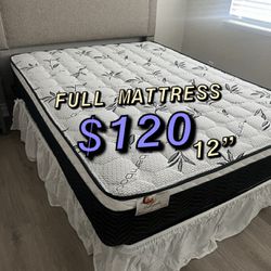 New Full Size Mattress $120