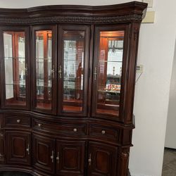 China Cabinet 84” X 70” X 19”