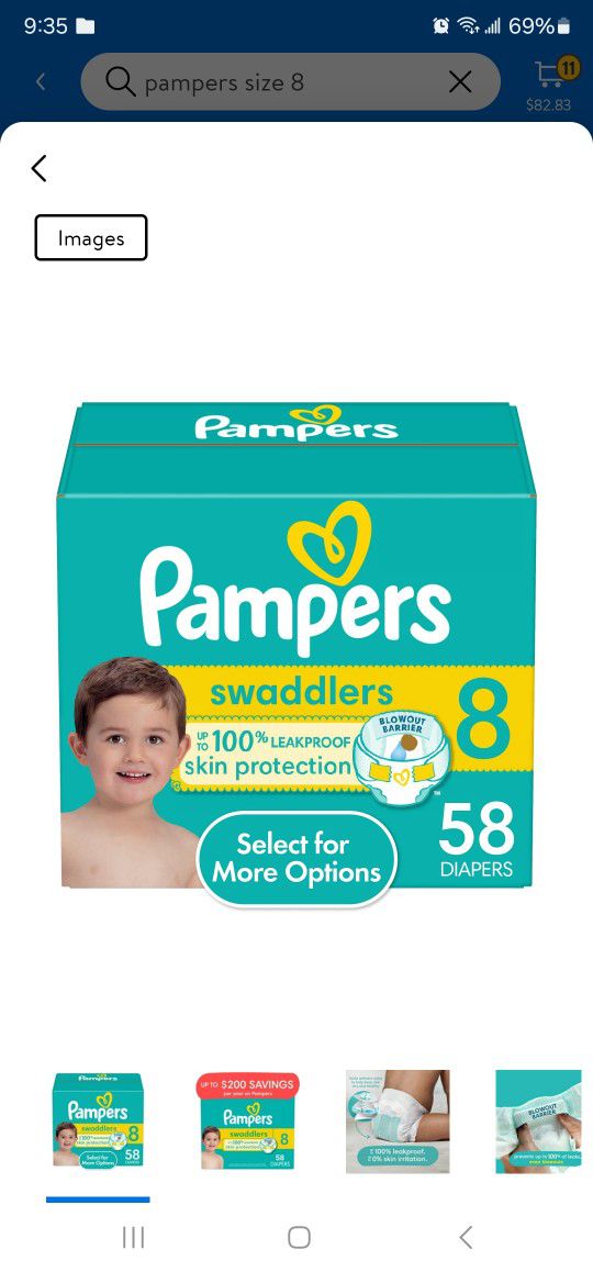 Pampers Size 8