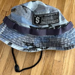 Supreme Boonie Bucket  Hat blue camouflage