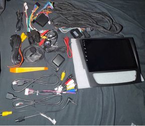 Mercedes android car play stereo+ aftermarket harness