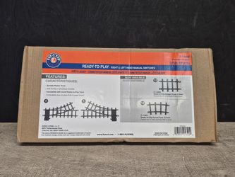 New Lionel 7-11832 Ready To Play Right & Left Hand Manual Switches Plastic Track. It's Available, See Below.