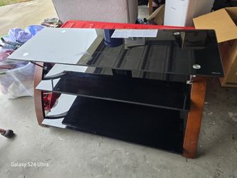 Glass Top TV Stand