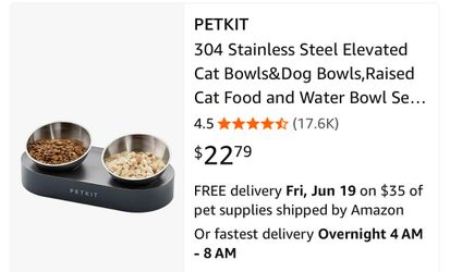 Stainless steel dog bowl