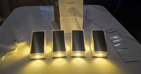 New Solar Wall Lights for Garden Backyard Fence