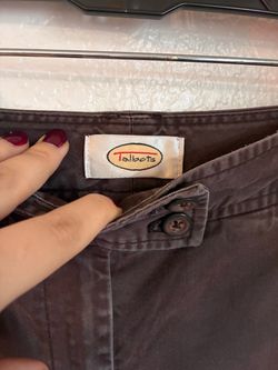 Low rise brown boot cut pants size 2