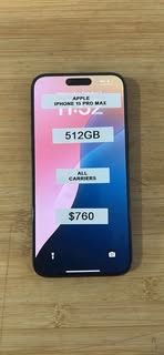 Apple iPhone 15 pro max 512gb All Carriers Blue