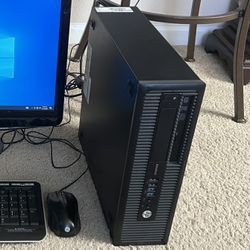 Hp i5 Desktop Computer W/Windows 10 Pro & Lifetime Office 8gb 2tb Wifi (Fast)