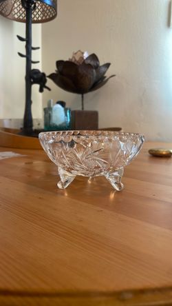 Vintage Crystal Candy Bowl