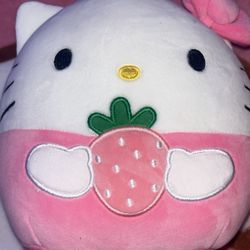 Hello Kitty Pink Strawberry Squishmallow 