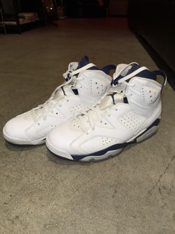 Jordan 6 White / Navy Size 12 M.