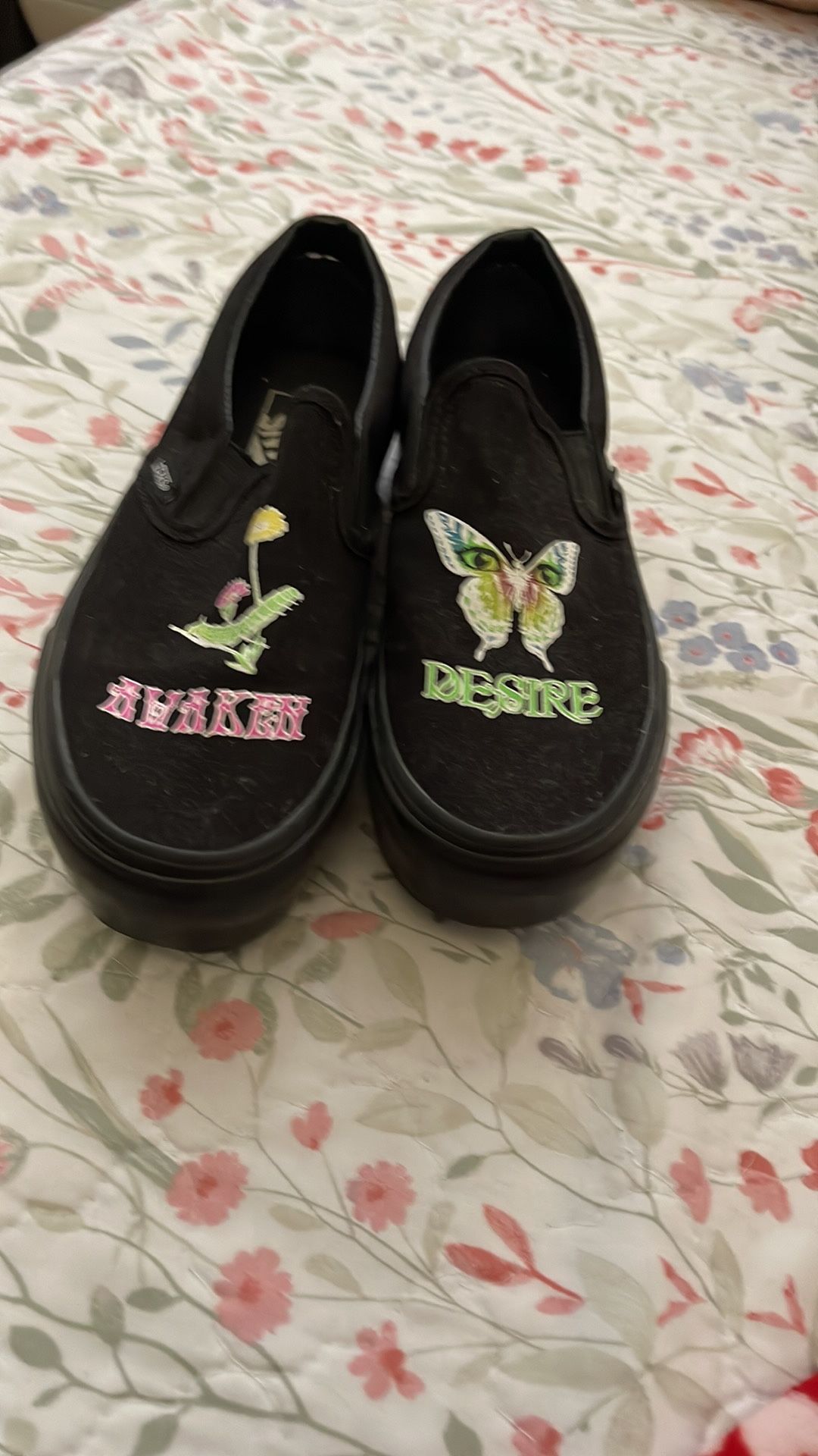 Black Vans Glow In The Dark