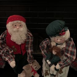 Handmade Miss Claus And Mr Claus