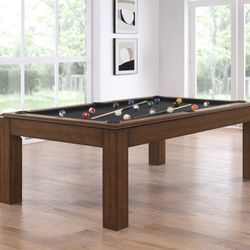 Centerville Pool Table with Dining Top - Brown Walnut
