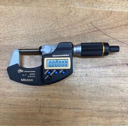 Mitutoyo 0-1” quantumike micrometer 293-180-30 ip65 coolant proof .00005” machinist tool haas cnc