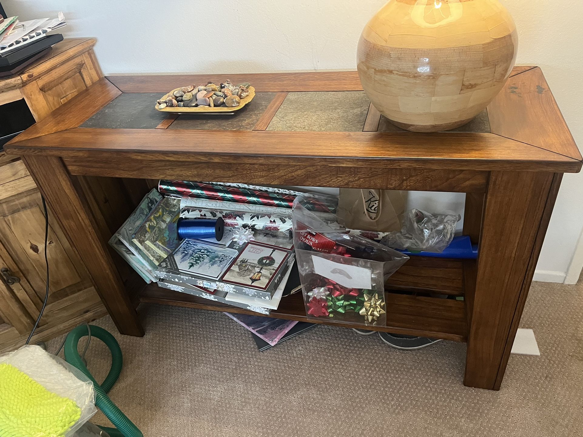 Sofa Table End Table 2 Lamps