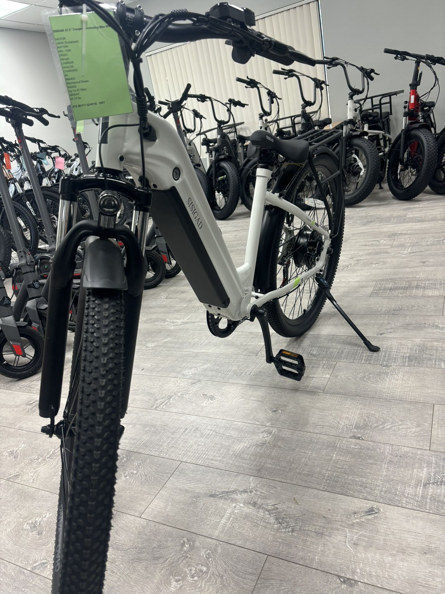 27.5" Trooper Commuting Electric Bike -White