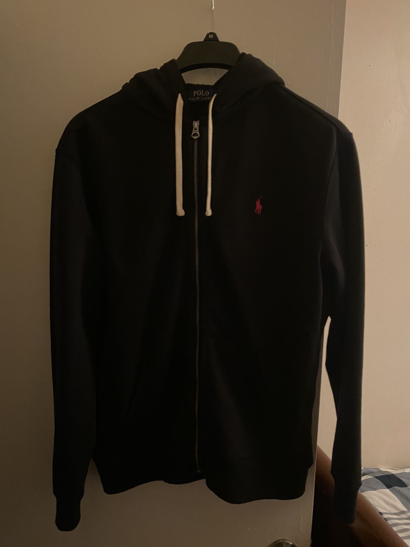 Black Polo Ralph Lauren Zip Up Hoodie