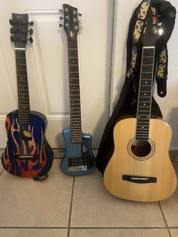 Youth Guitars - 1 Electric And 2 Acoustic
