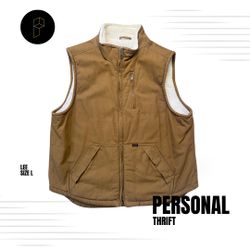 Lee Men’s Vest Size Large Tan Sherpa