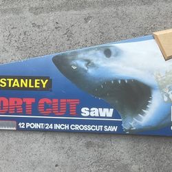 Handsaw Vintage 1996 STANLEY 12 point 21” Cross Cut Handsaw w. Wood Handle 15-536 USA NOS