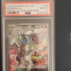 PSA 10 Reshiram ex Special Illustration Rare #166