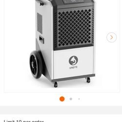 Edendirect 250 pt. 8,000 sq.ft. Commercial Dehumidifier for Basement in. White, High Efficiency Compressor