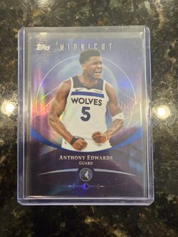 2025-26 Topps Midnight Anthony Edwards #58 Refractor Minnesota Timberwolves