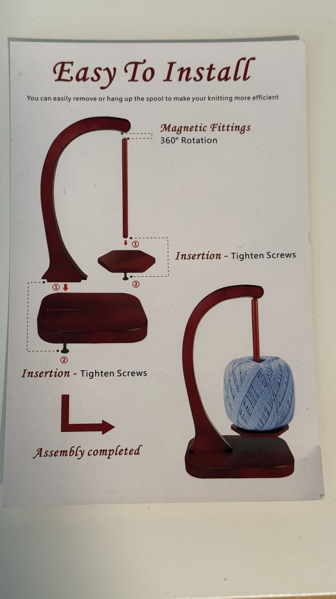 Magnetic thread holder