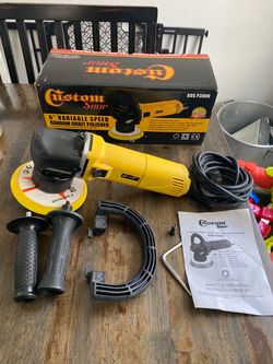 Custom Shop Heavy Duty 6" Variable Speed Random Orbital Polisher with 6 Amp, 110-Volt, 710-Watt Motor KUS P3000 Dual Action