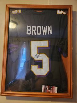 Marquise brown  autographed jersey  comes with authenticity