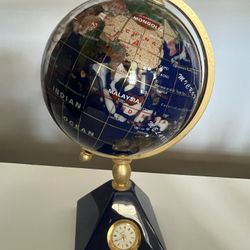Desktop Globe Blue Lapis Lazuli Gemstone