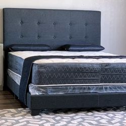 $299 Brand New Queen Size Bed Frame With New Mattress Set/Fast Delivery