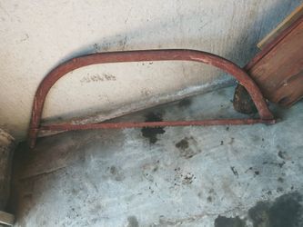 Old log cutting saw