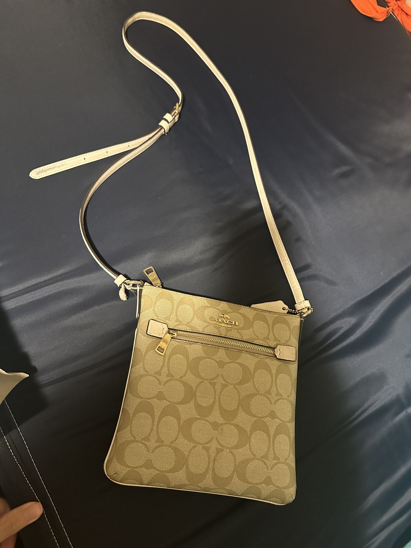 Coach Signature Canvas Mini Rowan File Bag