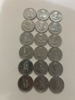 Aluminum Shell’s MR president Coin game (18 different present)