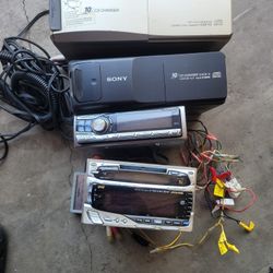 Rare Vintage Alpine CD Receiver With Remote And Sony CD changer