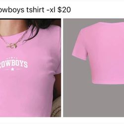 Dallas Cowboys Tshirts For Ladies L-xl $20 Each